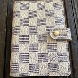 Auth Louis Vuitton Damier Azur PM Agenda Planner